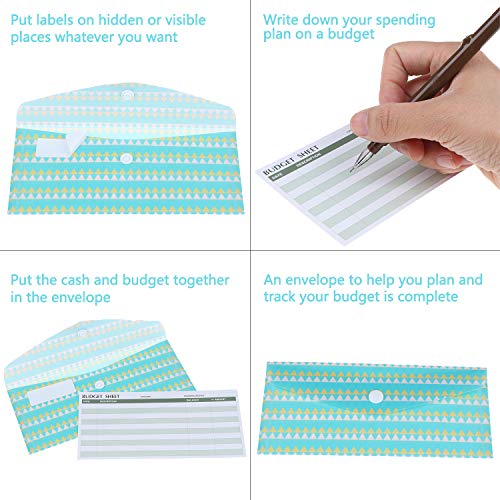 31 Pieces Cash Envelopes System for Budgeting Envelopes Waterproof