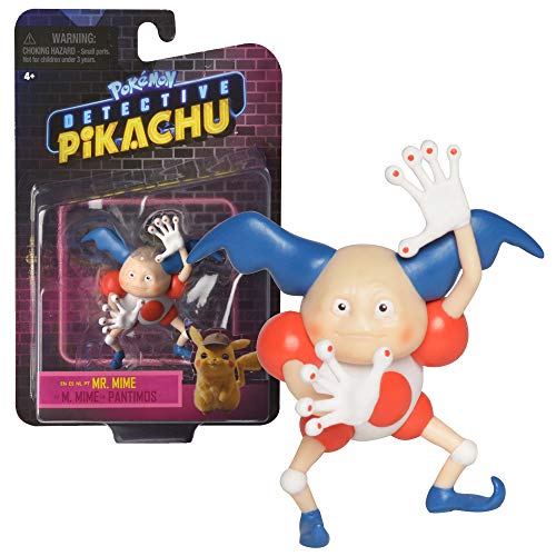 Pokémon Detective Pikachu Mr. Mime Action Figure 3 Inch Figure Ages
