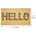mDesign Rectangular Coir and Rubber Entryway Welcome Doormat with Natural Fibers for Indoor or Outdoor Use - Decorative Script Hello Design - Natural Black/Floral Print