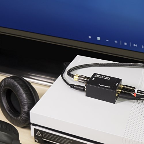 Fosmon HD8023 Digital Optical Toslink (SPDIF) Coax to Analog (L/R) RCA