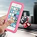 EFFUN Waterproof Case for iPhone 5/5S/SE Case(for SE 2016 4.0 INCH), IP68 Certified Waterproof Dustproof Shockproof Case Fully Sealed Underwater Cover with Built-in Screen Protector Pink