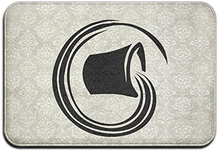 Non-slip Aquarius Zodiac Star Sign Entrance Doormat 16x24 Inch