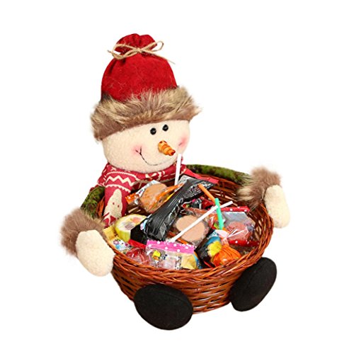 image for Paymenow Christmas Candy Basket Bag Santa Pants Gift Portable Candy Gi