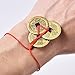 Pangda 5 Sets Chinese Coins Fortune Coin Feng Shui Coins Lucky Coins I-Ching Coins with Red String