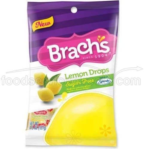 Brachs Sugar Free Lemon Drops Candy, 4.5 Ounce -- 12 per case. by Brach