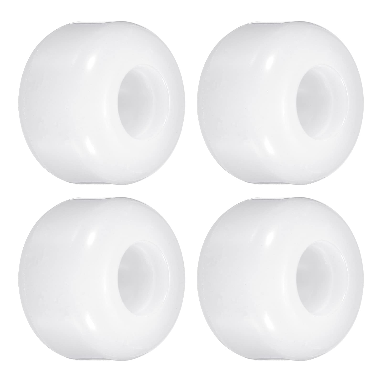 PATIKIL 54mm Skateboard Wheel, 4 Pack Street Wheels for Skateboards Cruiser Wheels Replacement 85A, White