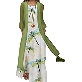 Womens 2025 Spring Floral Print 2 Piece Set Maxi Dress with Cardigan Sleeveless Plus Size Wedding Guest Dresses for Women