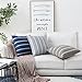 Home Brilliant 2 Packs Striped Euro Sham Pillow Cover for Decorative Cushion Covers for Sofa Bed Room, 24 x 24 inches(60x60cm), Grey