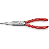 KNIPEX 26 11 200 Long Nose Pliers With Cutter 8-Inch | Stork Beak Needle Nose Pliers - Precision German Vanadium Steel