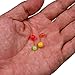 QualyQualy Fishing Beads Assorted, Plastic Glass Fishing Beads Red Yellow Mix Color Luminous Glow Fishing Beads 4mm 6mm 6.5mm 8mm 10mm 12mm