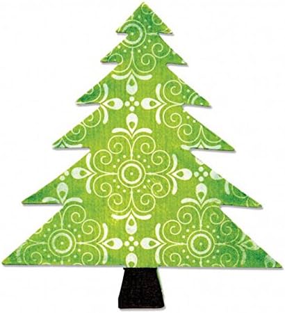 Lavoretti Di Natale Con Big Shot.Fustella Fustelle Bigz Fustella Decorativa Albero Di Natale Decorazioni Natalizie A10195 Big Shot Sizzix Per Feltro Pelle Lamina Tessuto Cartoncino Gomma Piuma Ellison Amazon It Casa E Cucina