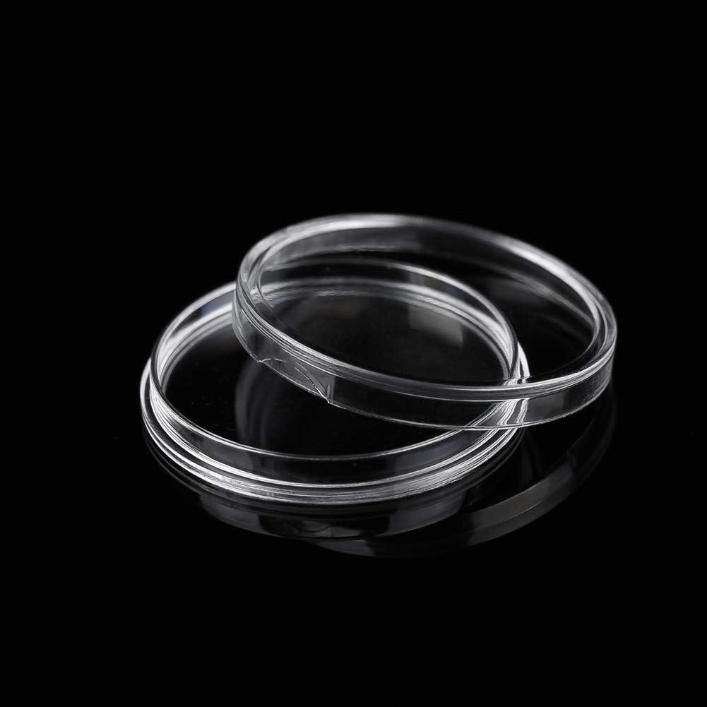 MULOVE 100 Pieces Coin Holder Capsules and 4 Sizes (20/25/27/30 mm) EVA Protect Gasket ,Round Plastic Coin Case Album with Storage Organizer Box for Coin Collection Supplies - Image 4