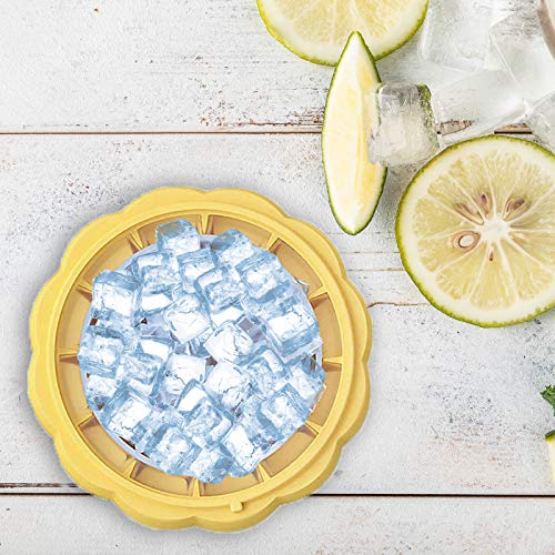 Silicone Ice Bucket for Freezer 60 Ice Cubes Pumpkin Silicone Ice