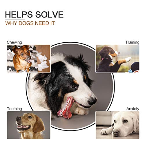 GLANDU Dog Chew Toys for Aggressive Chewers, Durable Dog Toys, Indestructible Dog Bones for Medium Large Breed Dogs Pets