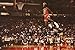 MJ Michael Jordan Famous Foul Line Dunk Vintage Sports (Basketball) Poster Print (35in x 23.5in)