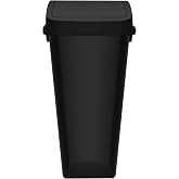 Glad Trash Can with Clorox Odor Protection | Linkable, 12 Gallon, Black | Waste and Recycling Bin with Swing Top and Lift Up Lid, for Kitchen, Office or Home