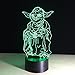 Huiyuan Desk Lamp 3d Star Wars 7 Colors Change Touch Switch Table LED Light Night Lighting Home Decoration Household Accessories