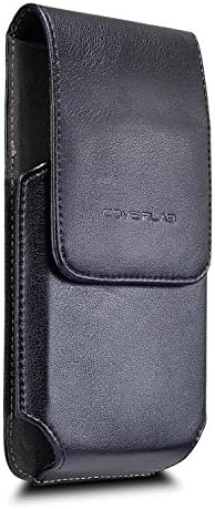 Compatible for Samsung Galaxy S9+ Plus/S8+ Plus/Note 8 Super Large High End Pouch Leather Case Belt Loop Holster (Vertical)