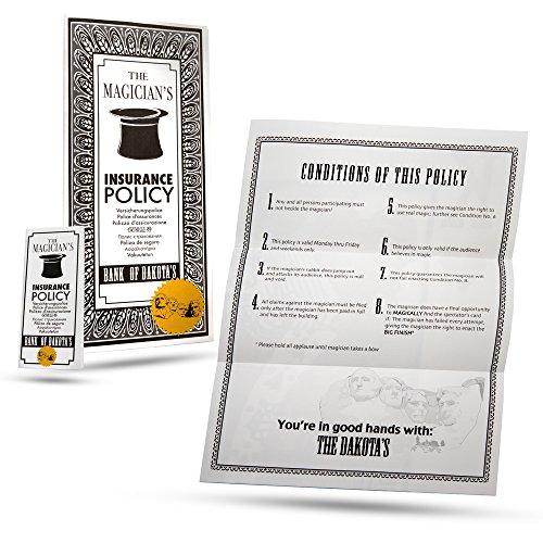 Magic Makers Ultimate Magician's Insurance Policy Trick - Professional Pocket & Stage Versions Included