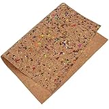 CHZIMADE A3 Double Side Cork Stripes Fabric DIY Sheet Canvas Back Great for Hair Bows Making Craft