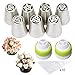 Cofe-BY Russian Piping Tips set 19-Pcs Floral Rose Tulipe Tips Icing Tips Pastry Nozzles for Cakes Decoration