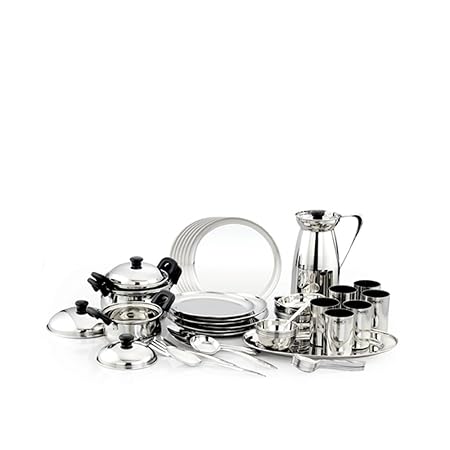 Pigeon Sparkle Dinner Set, 51-Pieces