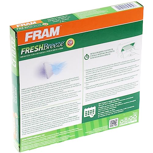 FRAM Fresh Breeze Cabin Air Filter Replacement for Car Passenger