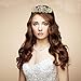 Sppry Women Tiara - Baroque AB Crystal Crown for Bridal Queen Princess Girls at Wedding Birthday Pageant Party (Gold)