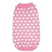 Pet Clothes,Haoricu 2017 Winter Autumn Warm Love Heart Pet Dog Sweater Dog Costume Small Dog Cat Pet Clothing Puppy Apparel Coat for Dogs (XS, Pink)