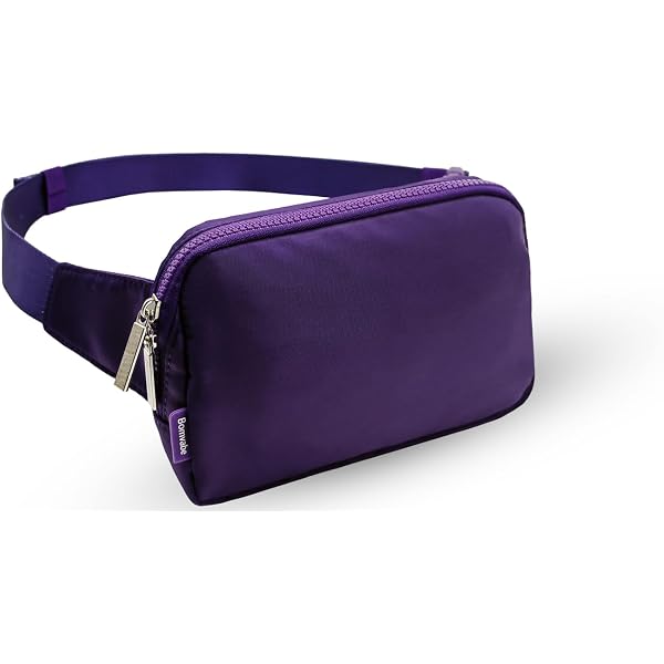 Bomvabe Lila Crossbody-Gürteltasche – 1 Liter Volumen, Wasserabweisend, Verstellbarer Gurt Bis 134 Cm – Für Sport, Reisen, Alltag