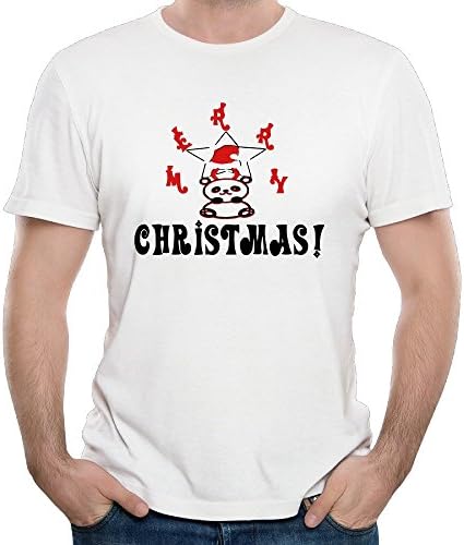 Santa Baby Panda Bear Devil'S Horns Printed Shirts