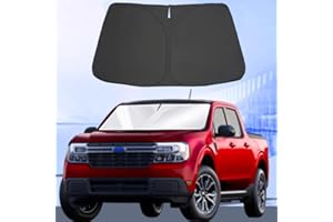 LEIMINMAOYI Windshield Sun Shade for 2022-2024 Ford Maverick Foldable Car Front Window Sunshade Accessories 240 T Sun Visor Protector Reflective Cover Block UV Rays & Sun Heat