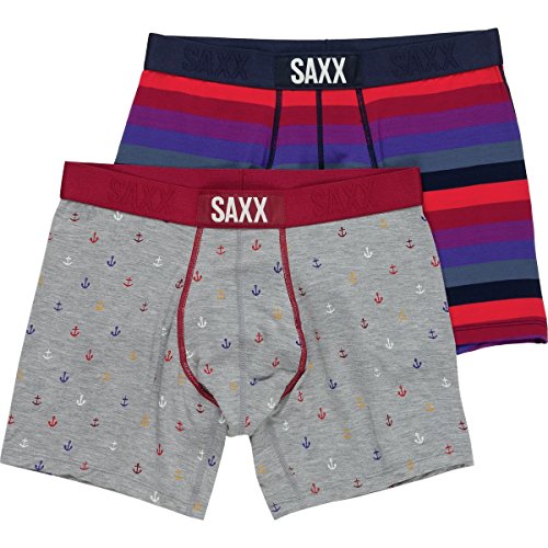 Saxx Vibe Modern Fit Boxer - 2 Pack - Men's Roll Model, S