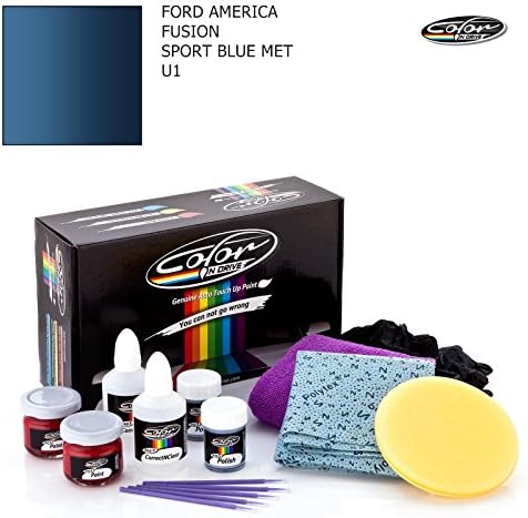 FORD AMERICA FUSION / SPORT BLUE MET - U1 / COLOR N DRIVE TOUCH UP PAINT SYSTEM FOR PAINT CHIPS AND SCRATCHES / BASIC PACK
