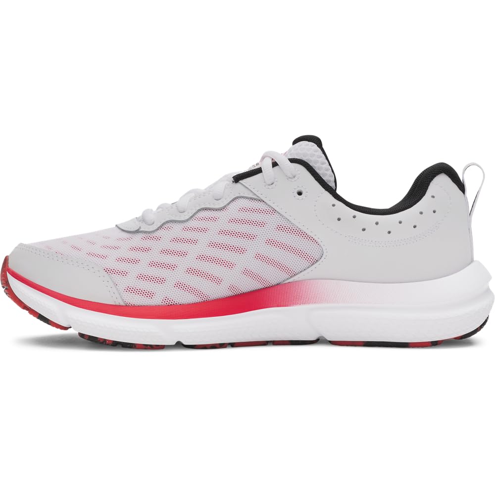 Under Armour Men's Charged Assert 10, (111) White/Racer Red/Black, 9.5, US Image