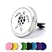 AZORA Aromatherapy Car Air Freshener Vent Clip Locket Turtle Stainless Steel Essential Oil Diffuser Gift 8 Felt Pads
