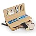 PGXT Women's Long Leather Card Holder Purse Zipper Buckle Elegant Clutch Wallet (Black)