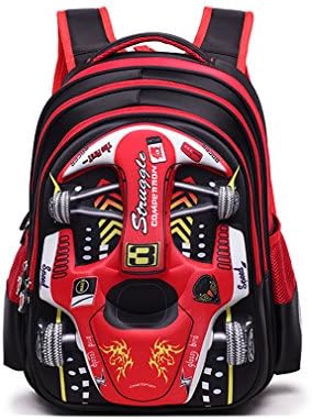 XMCOWAYOU Water Resistant Boys Backpack 3D Cute Car Cartoon School Book Bag