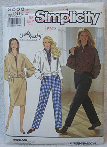 Simplicity Pattern 9869 (Christie Brinkley Collection) - Misses Pants, Skirt and Jacket or Top (Size DD 4-10)