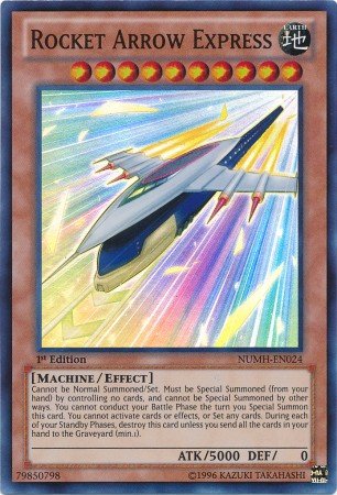 Yu-Gi-Oh! - Rocket Arrow Express (NUMH-EN024) - Number Hunters - 1st Edition - Super Rare
