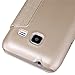 Galaxy J1 mini Case, Vinve Flip Ultra-thin Cover PU Leather Hard Slim Folio Case For Samsung Galaxy J1 mini (Golden)
