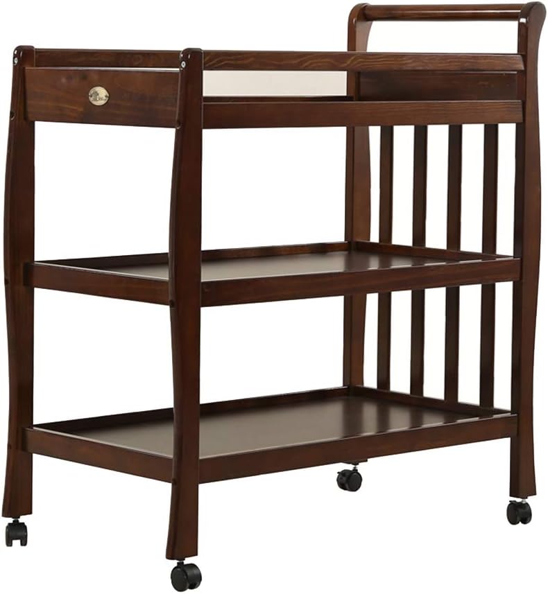 Wood Baby Changing Table Dresser Unit Diaper Station, Adjustable