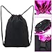MHJY Sequin Bag Mermaid Drawstring Backpack Sports Beach Dance Bag (Fuchsia/Silver)