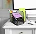 Greenco Mesh Office Supplies Desk Organizer with Note Pad Holder - Small Desk Organizer, Black