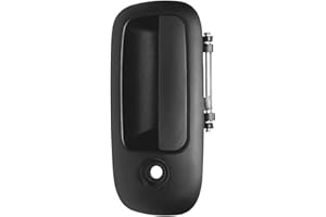 Lcyolada Exterior Door Handle Front Left Driver Side for 1996-2009 Chevy Express, GMC Savana 1500 2500 3500 4500 Van, Replaces 79320,w/Key Hole,Textured Black