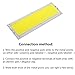 Chip Light , GLISTENY COB Light COB SMD Panel LED 2 Pack Lamp Bead Energy-saving High Brightness for Interior Reading Plate Light Roof Ceiling DIY Pure White