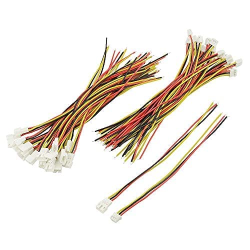 BGTXINGI 40PCS(20Pairs) 2.0mm 3PIN Female Male Connection Plug with 10cm Terminal Connector Wire Cable for LED Light Strip 3.9’’ Compatible with JST PH