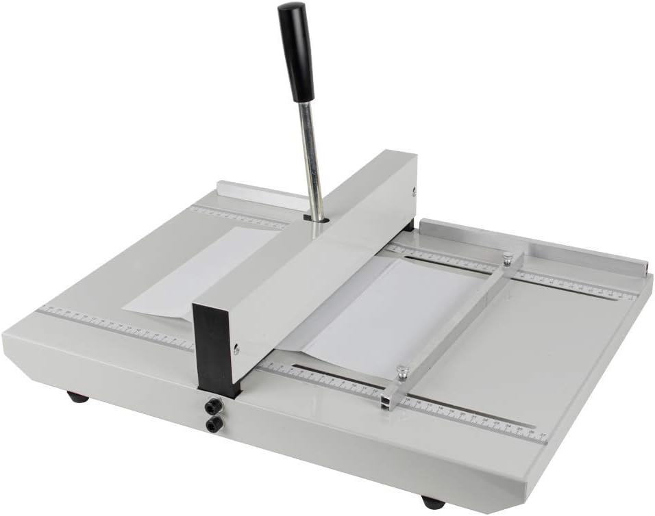 IhDFR Manual Paper Creaser Creasing Machine 350mm, A4 Card Covers, High Gloss Covers, Creaser Scorer&Paper Scoring Machine Heavy Duty Metal Creasing Device