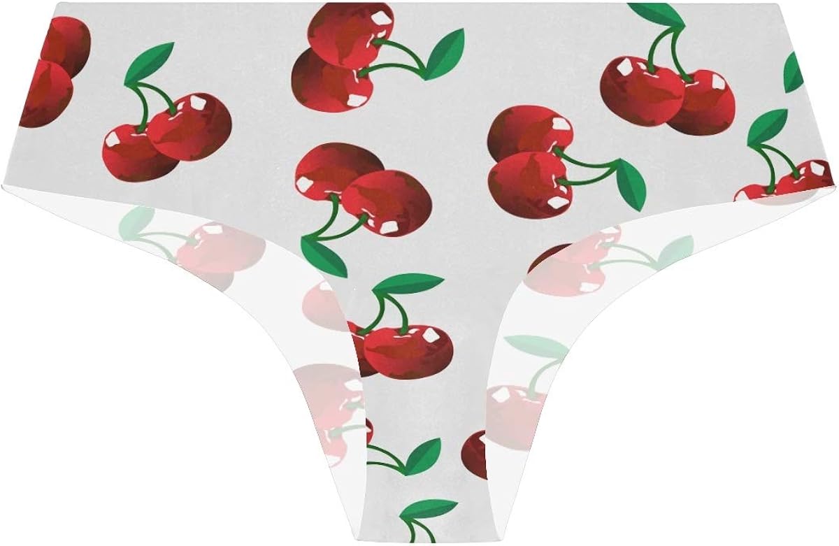 Panties for Women, Seamless Cherry Period Panties No Trace Low Waist ...