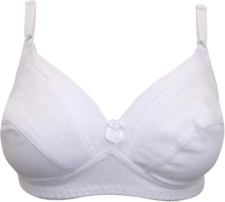 Ladies White Supportive Firm Control Non Padded & Non Wired Full Cup Womens Bra Amazon.co.uk